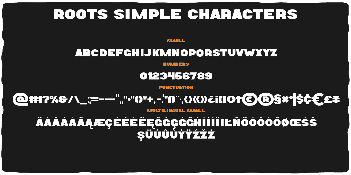 Example font Roots #3